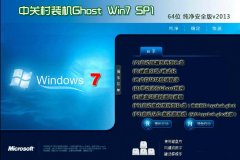 中关村Ghost Win7 Sp1 64位 专业旗舰纯净版 v2015.04