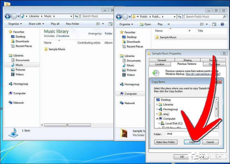 深度技术Windows7如何还原被覆盖的文件？(4)