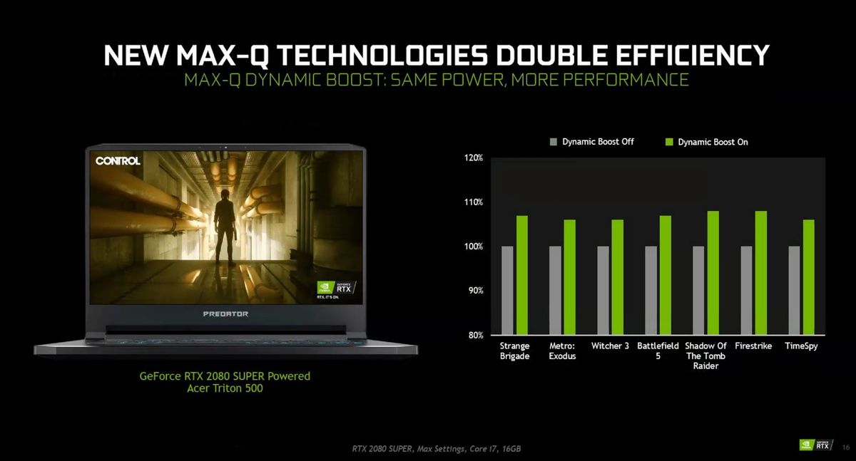 Nvidia提升了GeForce游戏笔记本电脑的性能：RTX Super GPU，Max-Q的进步和价格下降(6)