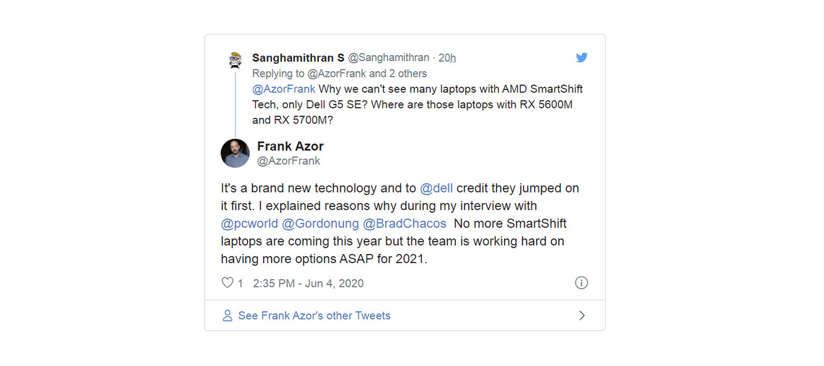为什么直到2021年才会在更多笔记本电脑中看到AMD的SmartShift技术(1)