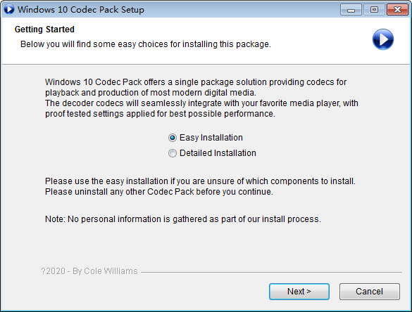 Windows 10 Codec Pack(Win10音视频解码器) v2.1.8官方版