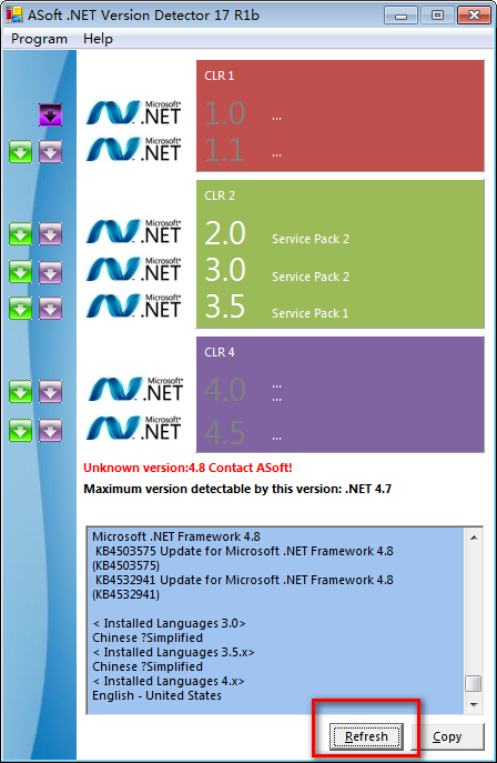 ASoft.NET Version Detector(NET检测修复工具) v17.1b绿色版