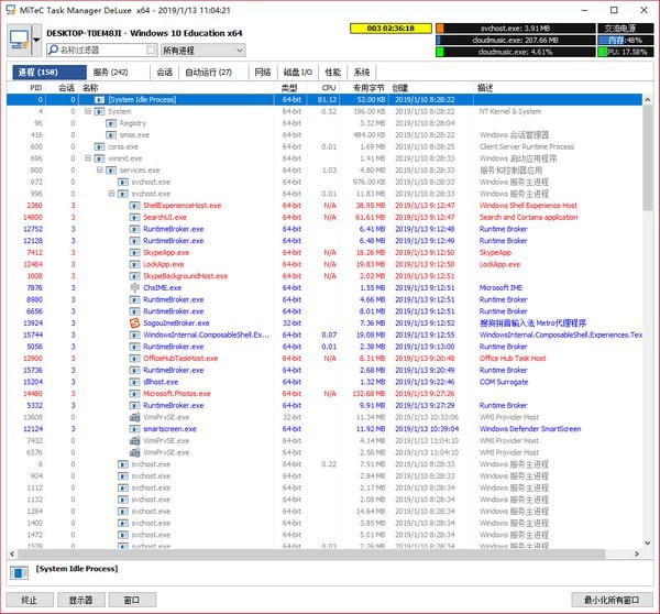 MiTeC Task Manager DeLuxe(任务管理器)下载 v3.7.0.0免费版  