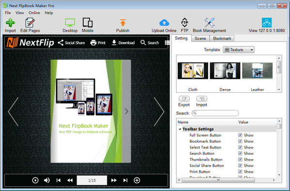Next FlipBook Maker Pro(HTML5翻页制作软件) v2.7.3免费版
