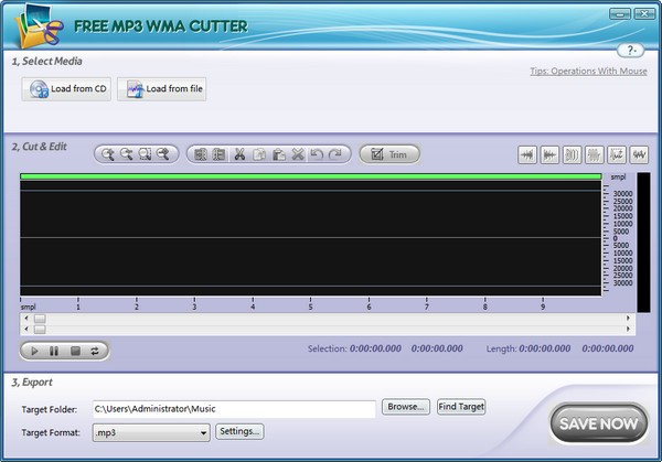 Free MP3 WMA Cutter(免费MP3/WMA剪切软件)