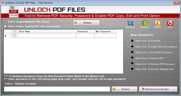 Softaken Unlock PDF Files(PDF解锁工具)